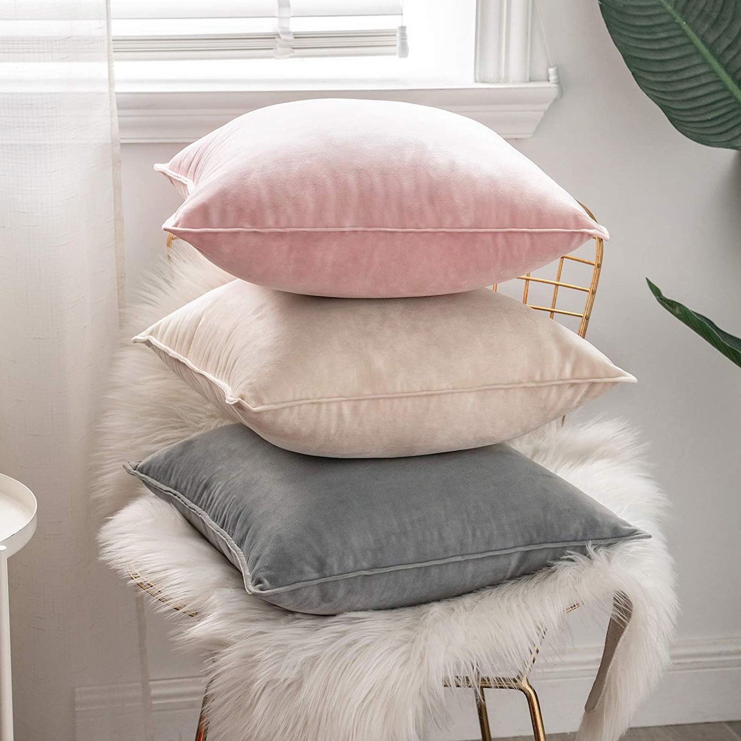Love Edition Velvet Decorative Pillow Covers - 18x18