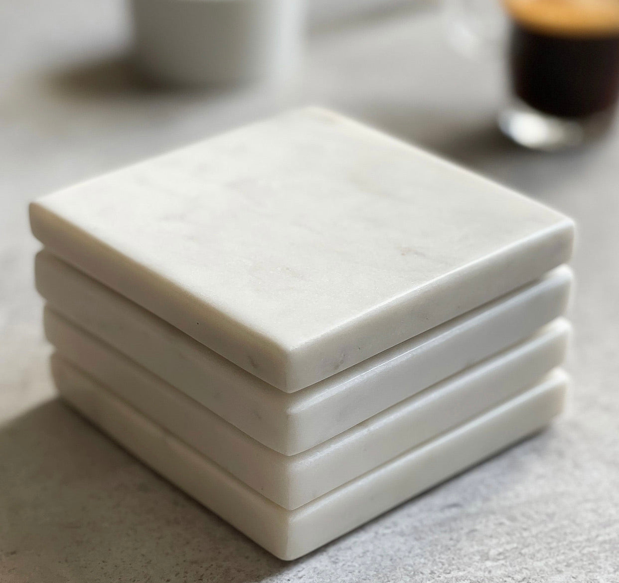 Square Marble Coasters